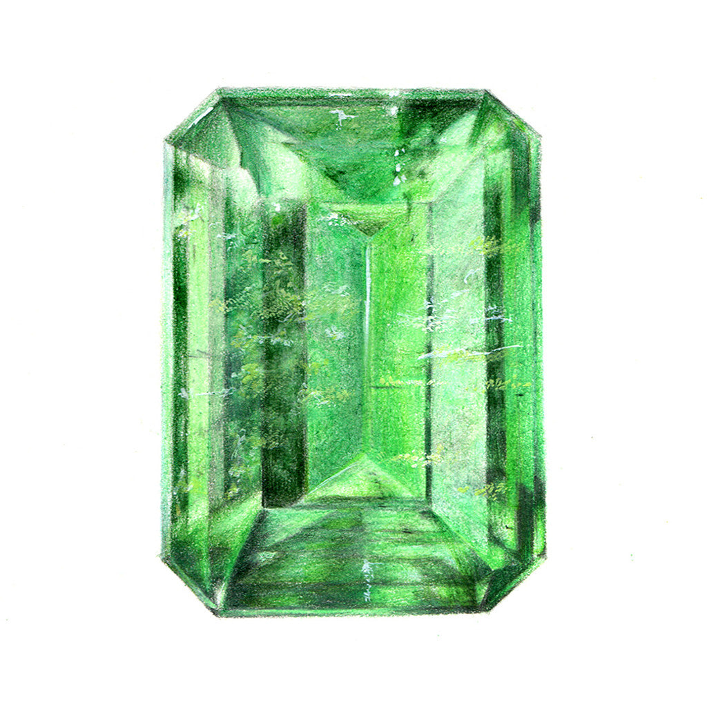 Emerald Gem Illustration
