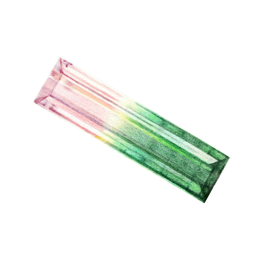 Tourmaline Gem Illustration