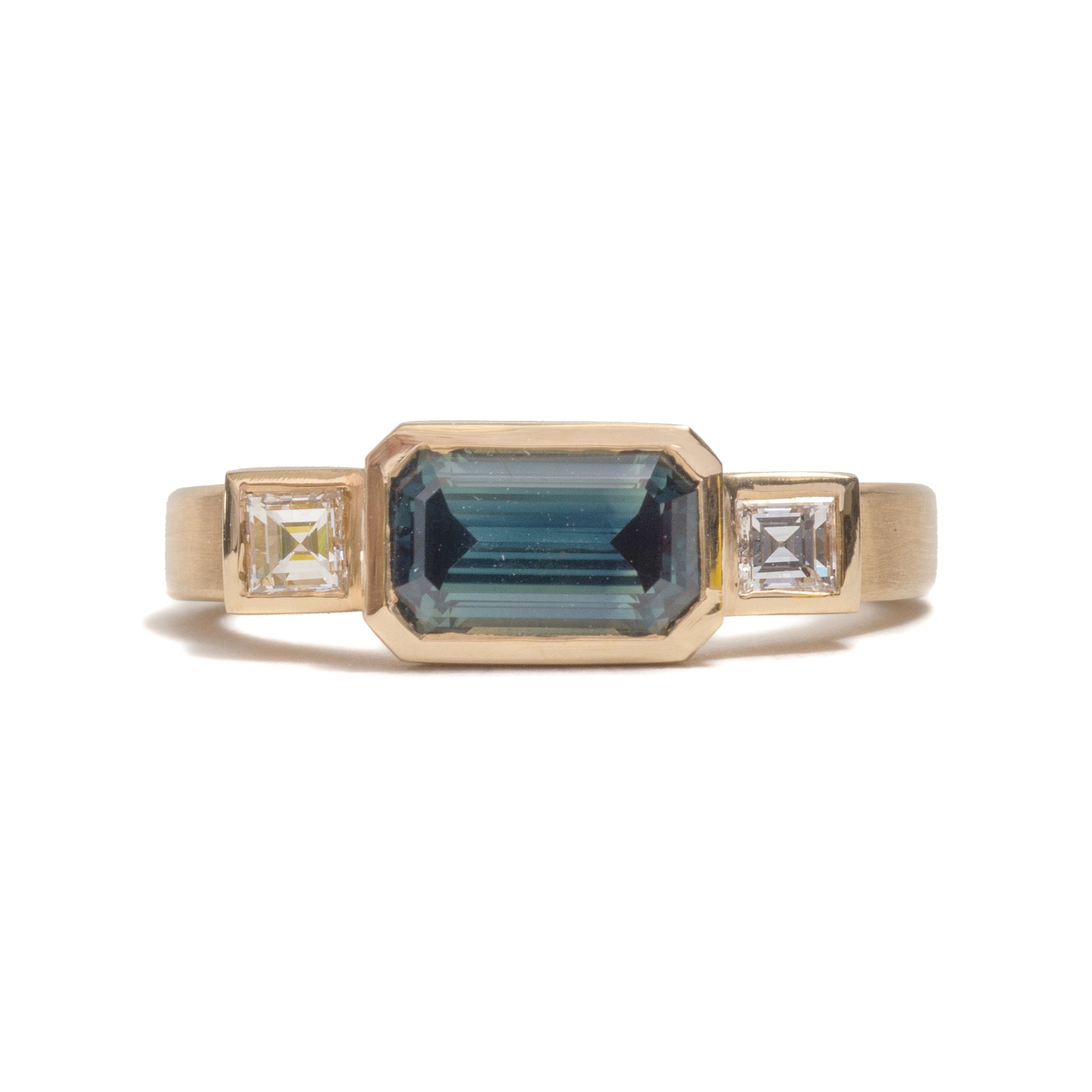 Landscape Sapphire Ring
