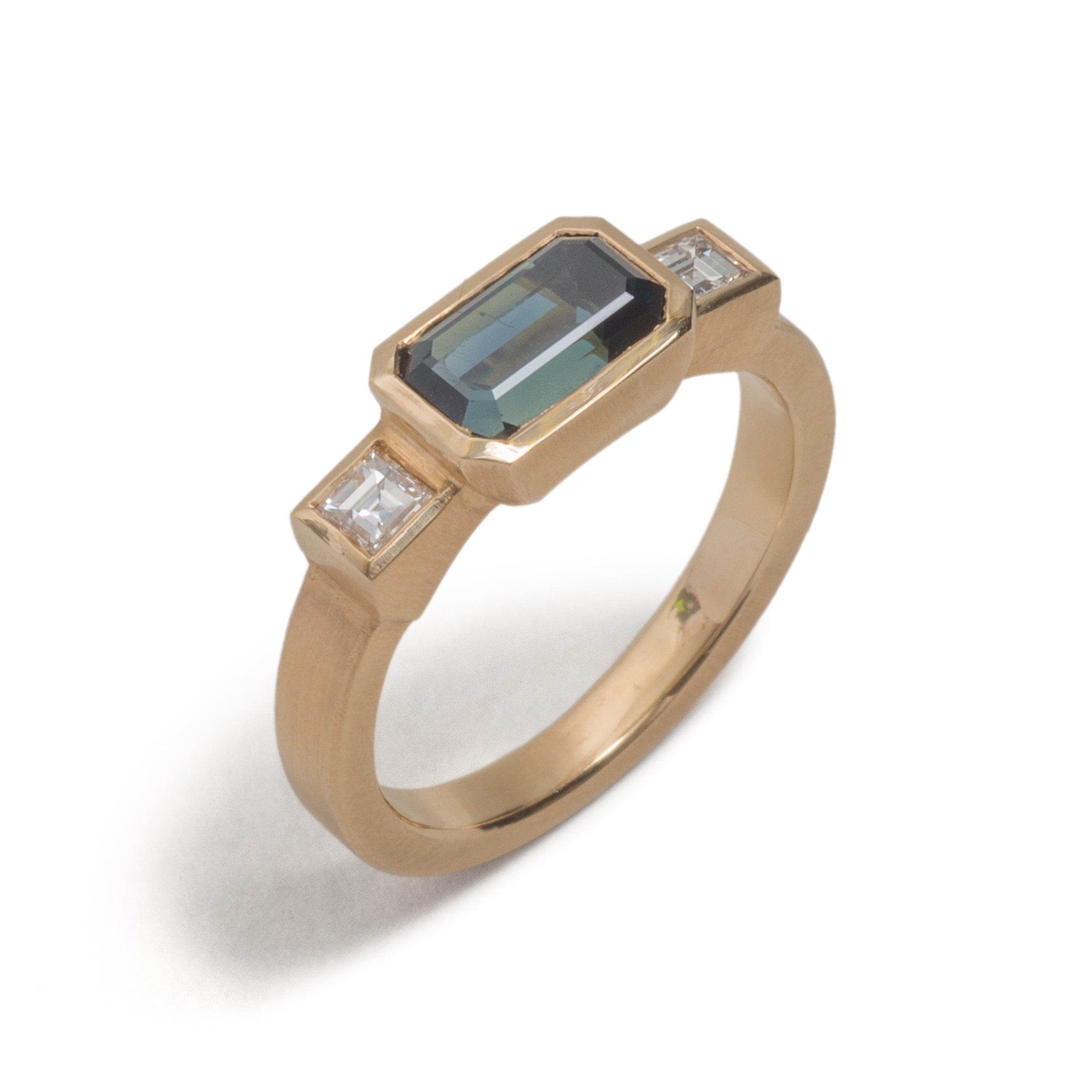 Landscape Sapphire Ring