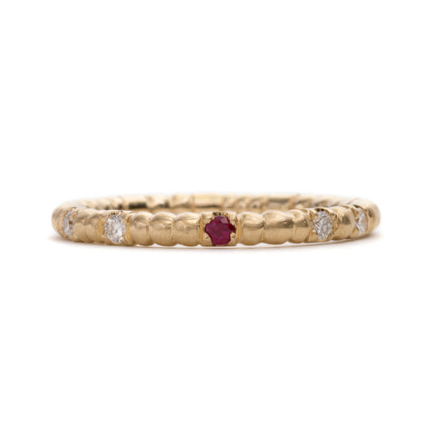 Scattered Seeds Ruby Ring by Julia Storey