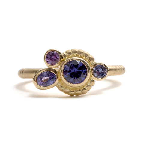Violet Field Horizon Ring by Julia Storey