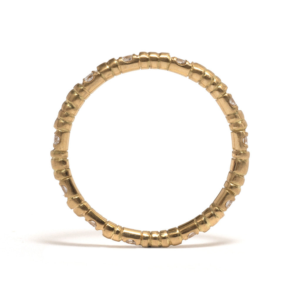 Scattered Seeds Diamond Wedding Ring