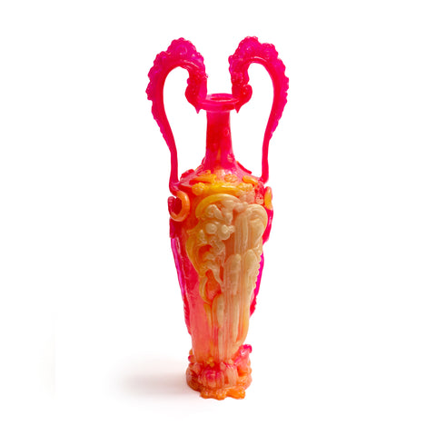 Snake Vase (Pink, Orange, Yellow) by Kate Rohde