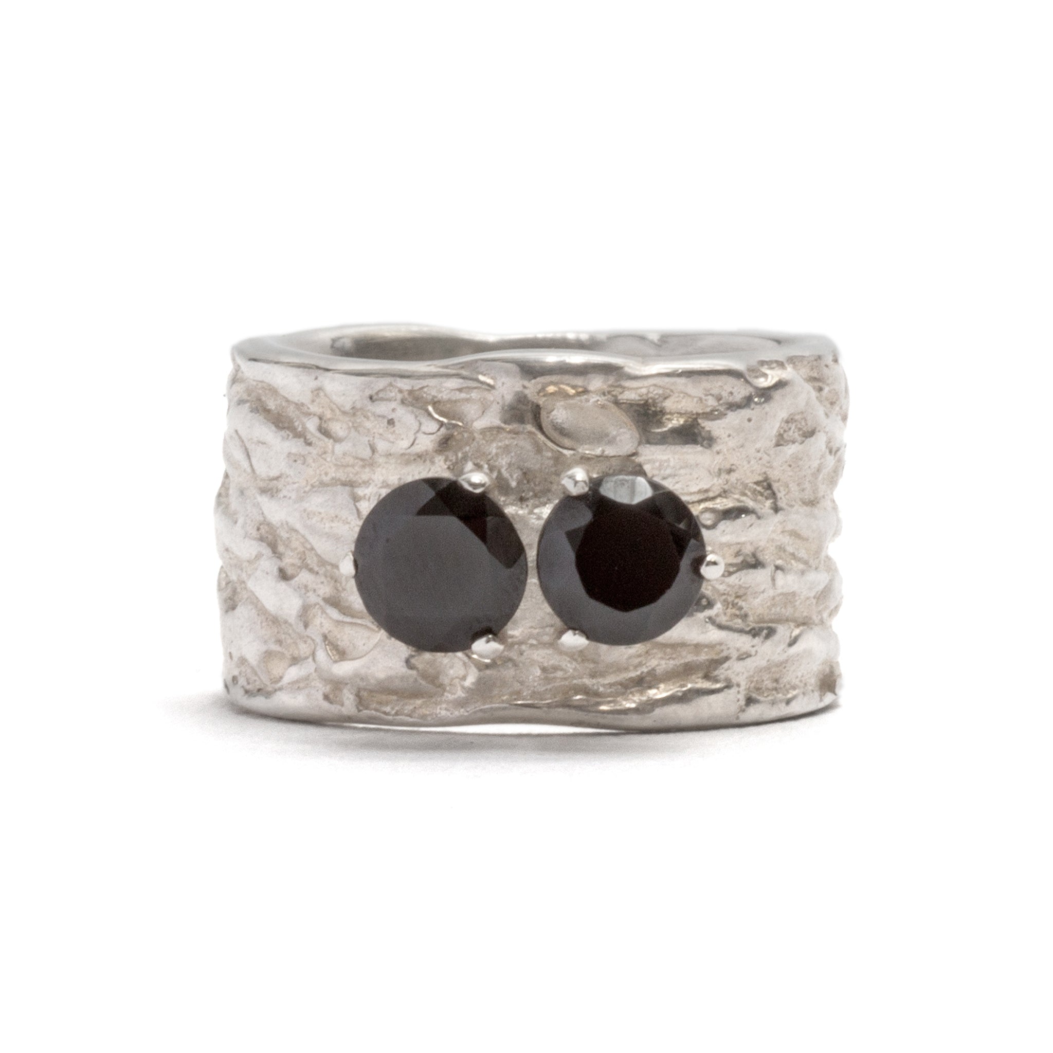 Gorilla Skin Double Onyx Ring