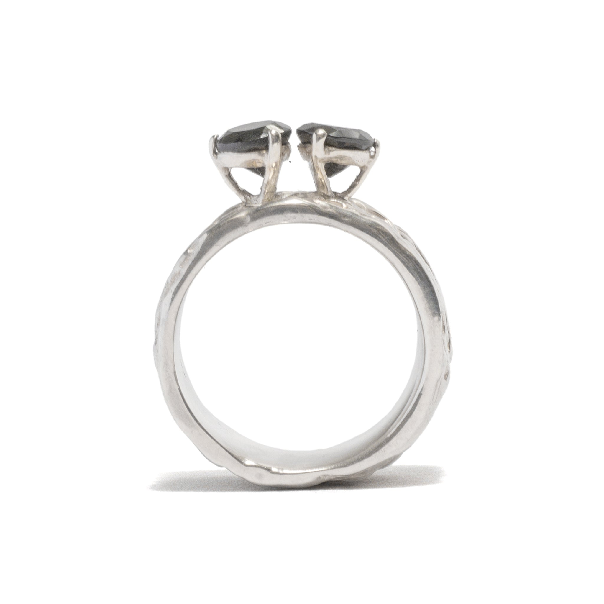 Gorilla Skin Double Onyx Ring