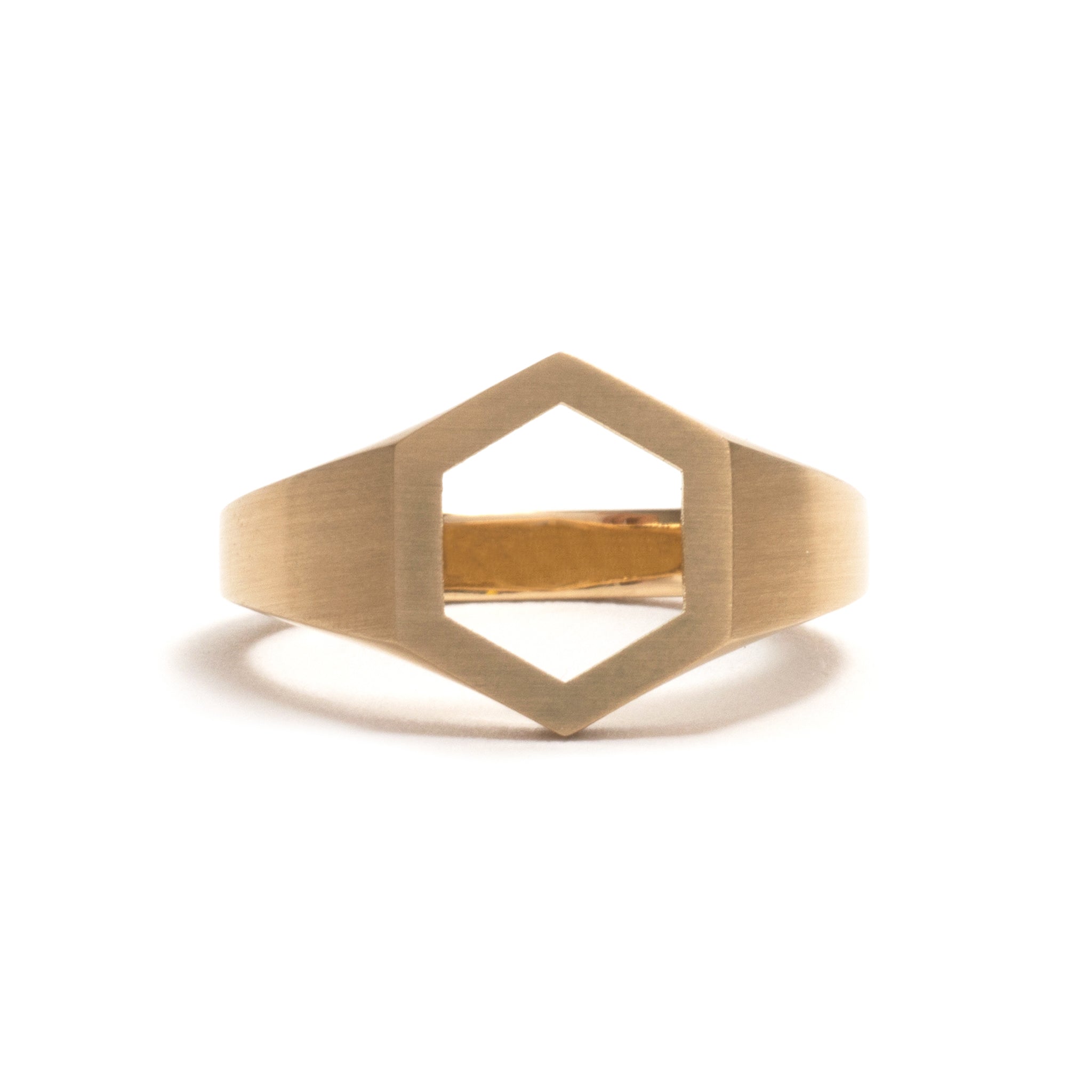 Hexagonal Signet Ring