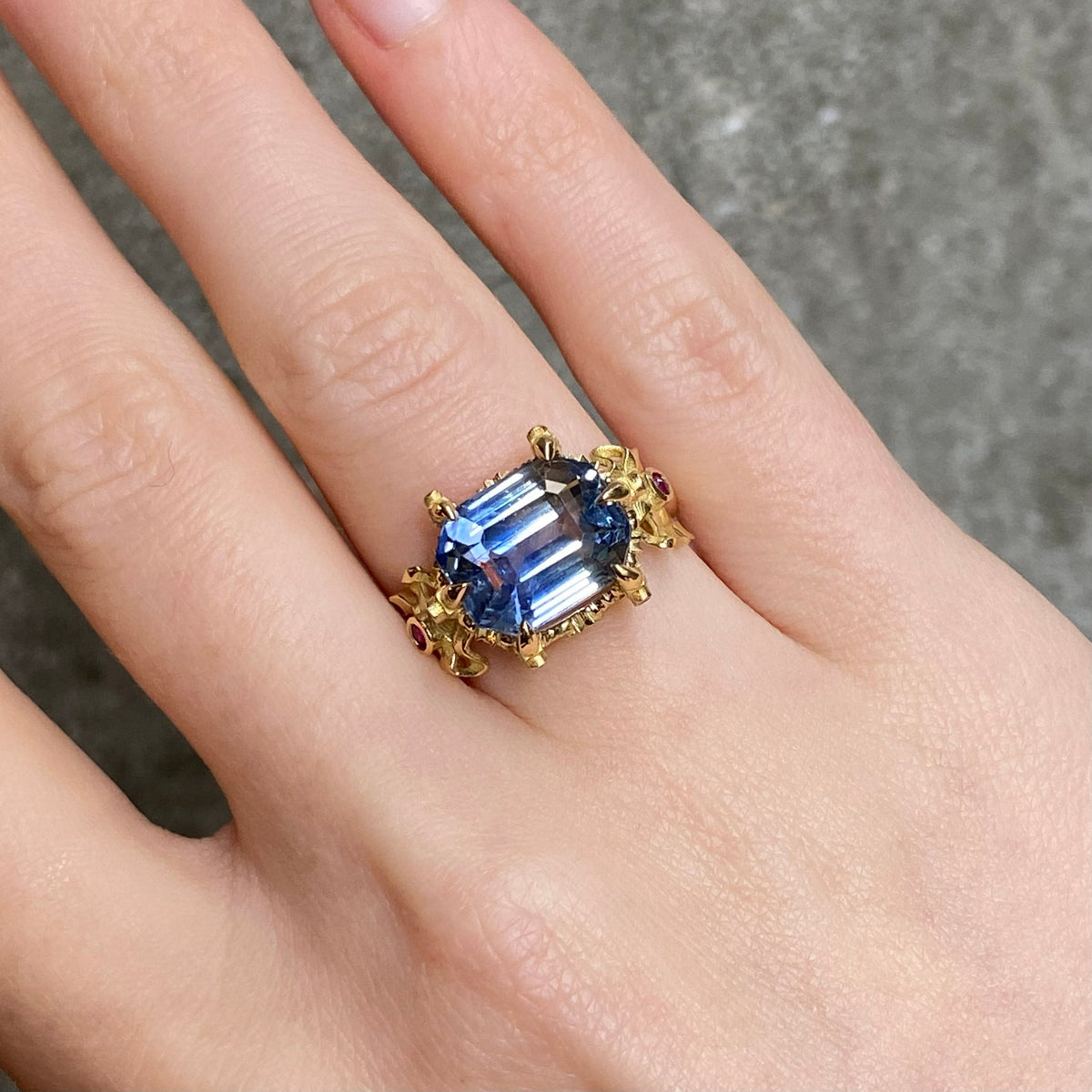 Garlands and Ribbons: New Sapphire Rings by William Llewellyn Griffiths