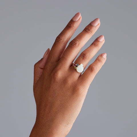 Kaleidoscope Opal Gem Ring