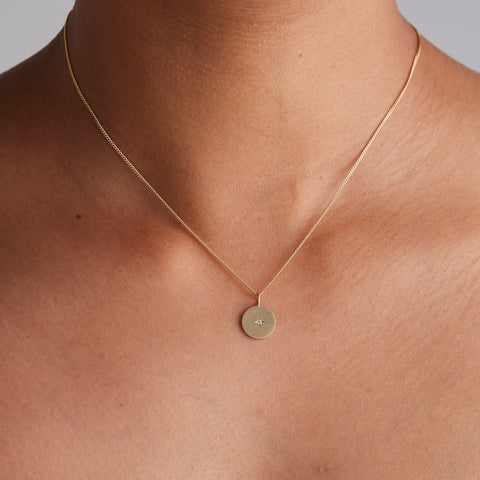 Birthstone Amulet - Round Necklace