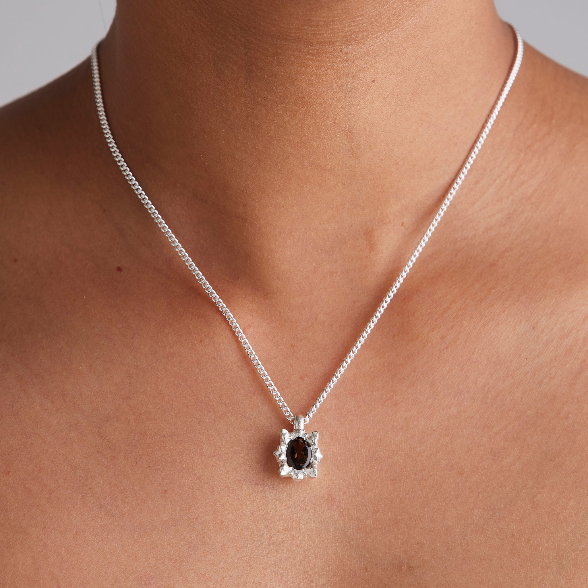 Solar Mint Quartz Necklace