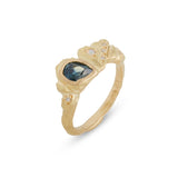 Sapphire Crown Ring