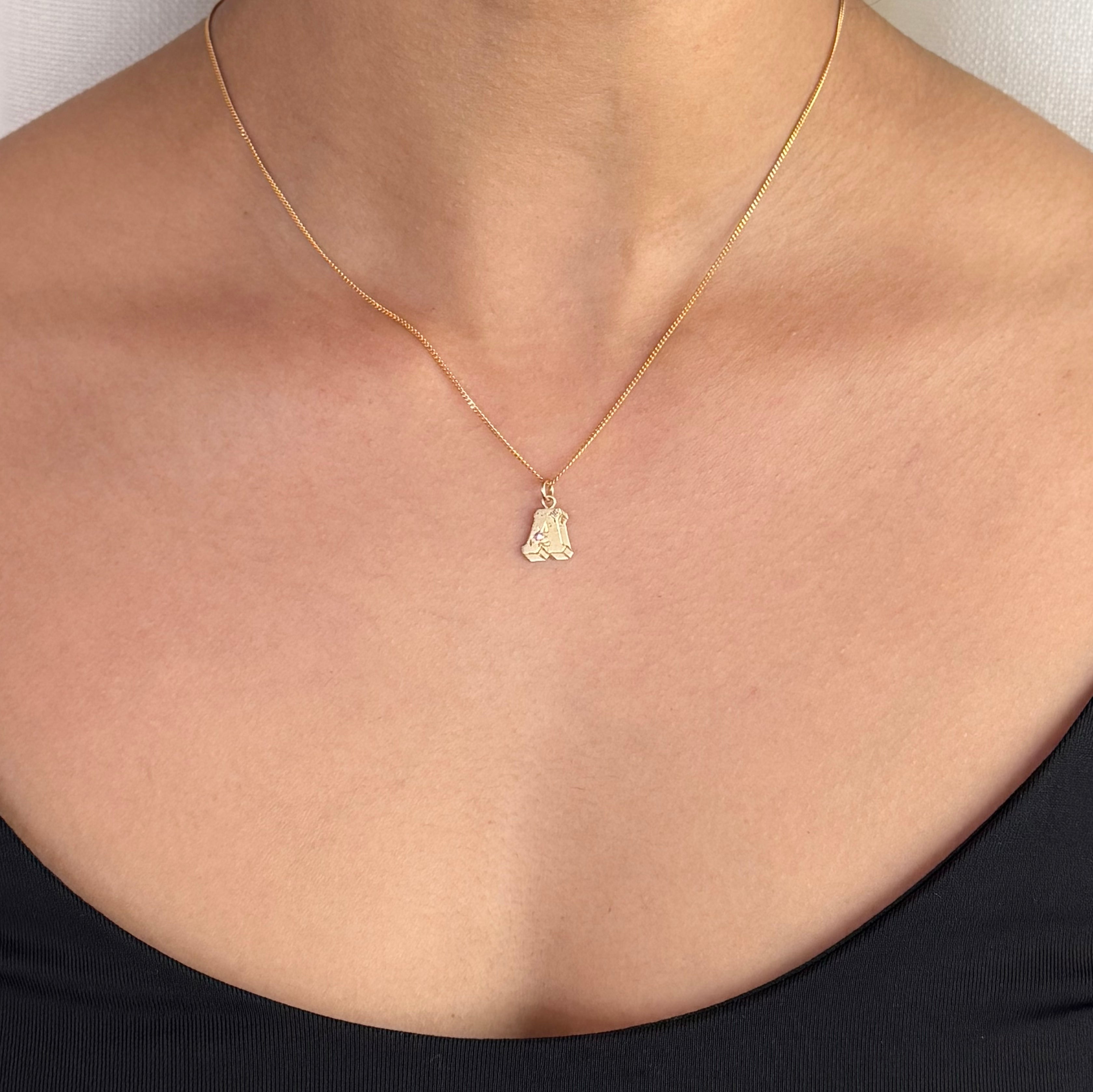 Initial A Pendant