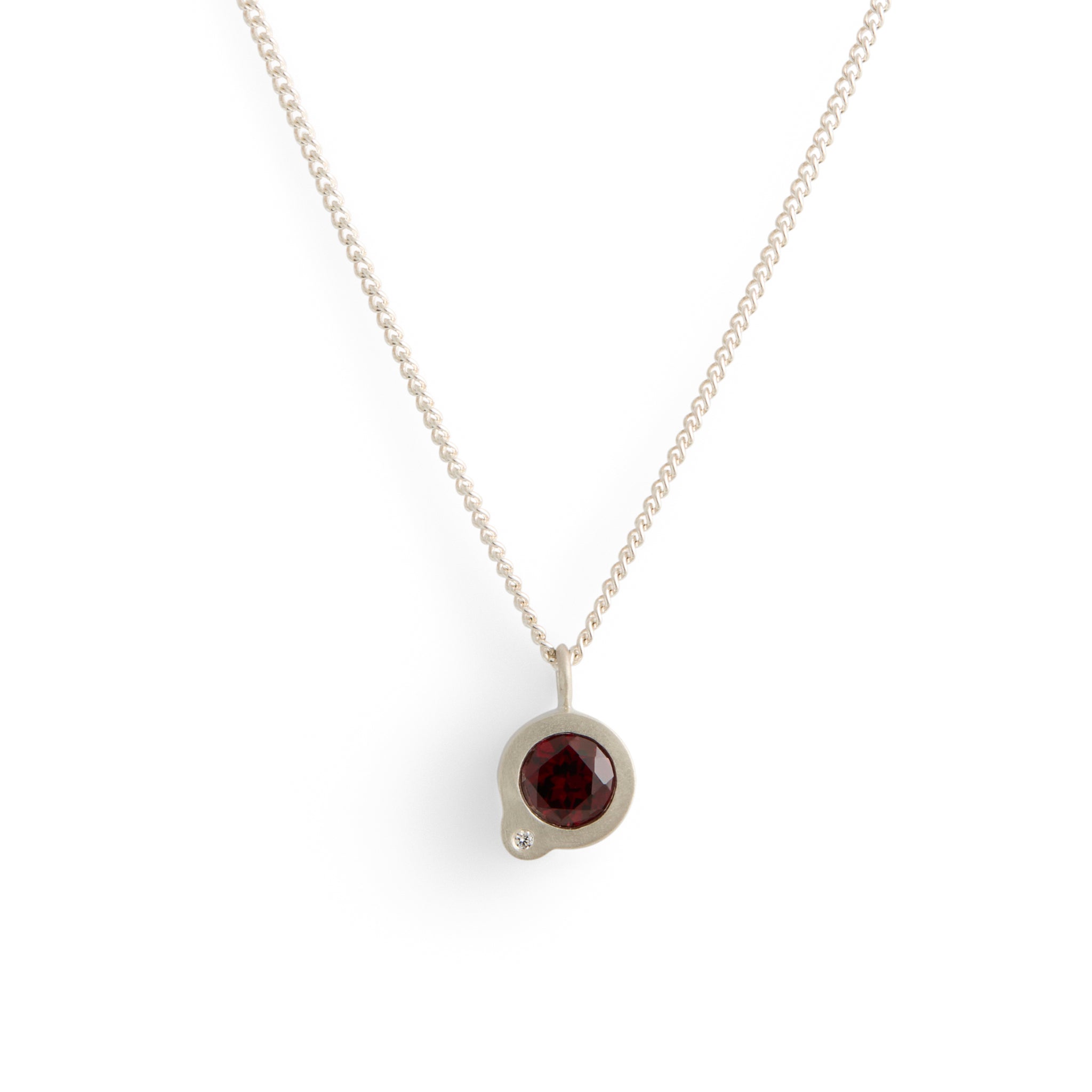 My Friend and I Garnet Pendant