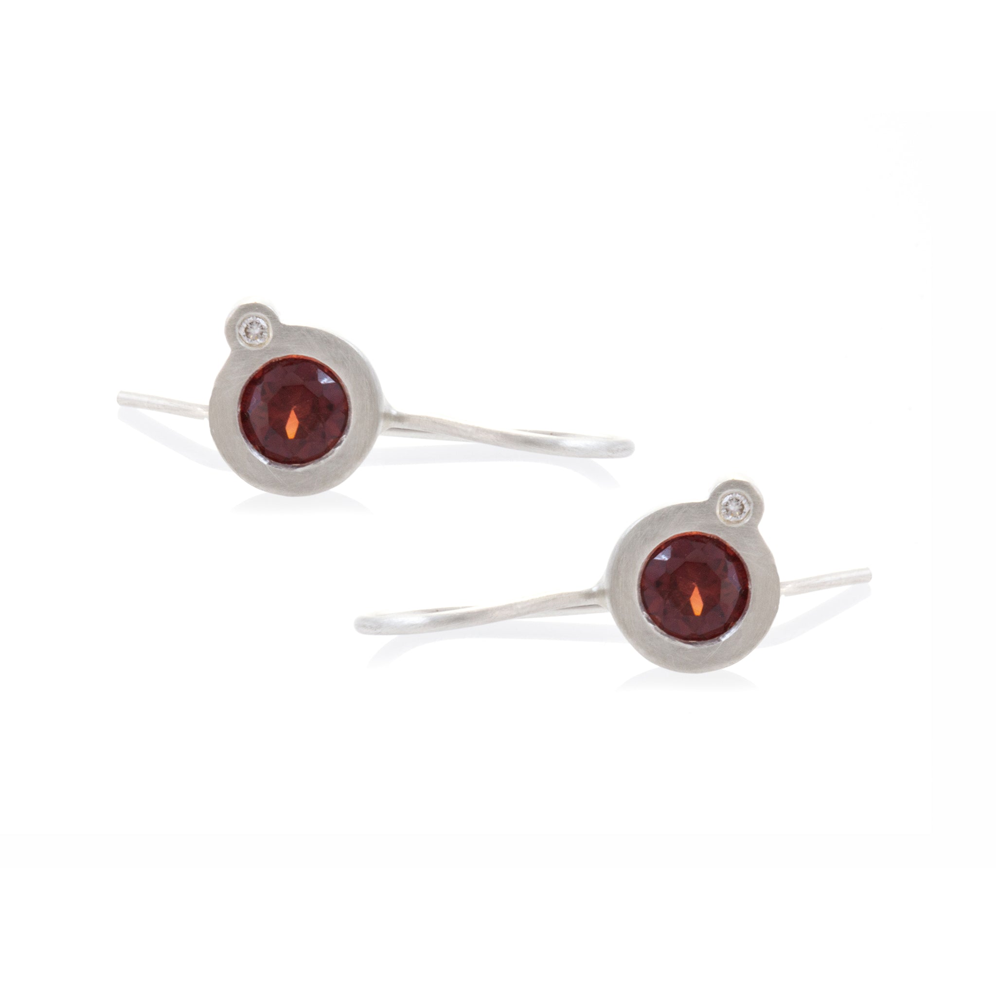 My Friend and I Silver Hook Earrings