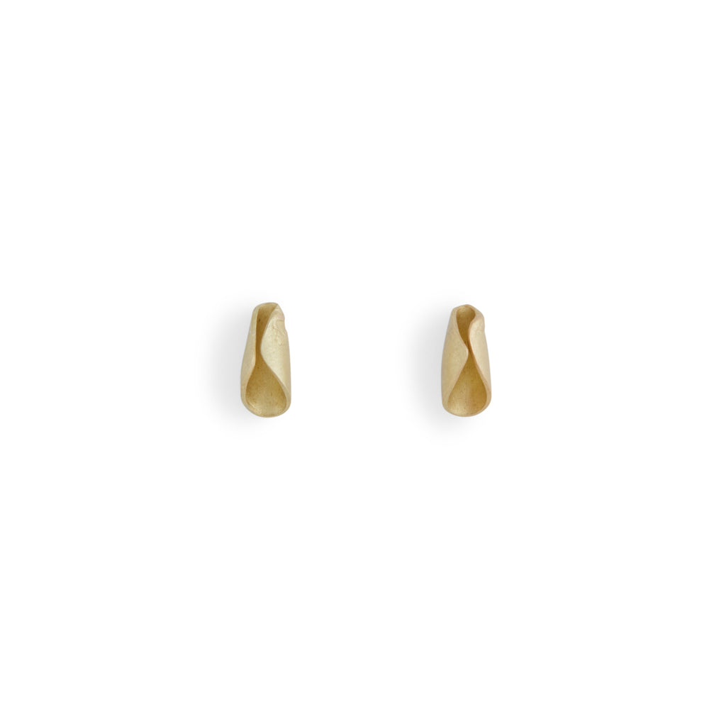 Curled Leaf Stud Earrings