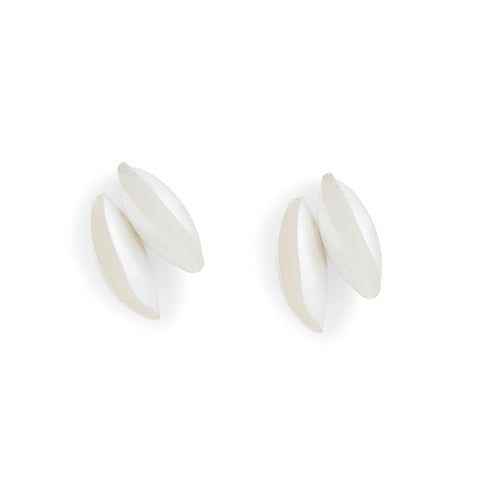 Large Double Seed Pod Stud Earrings by Belinda Esperson