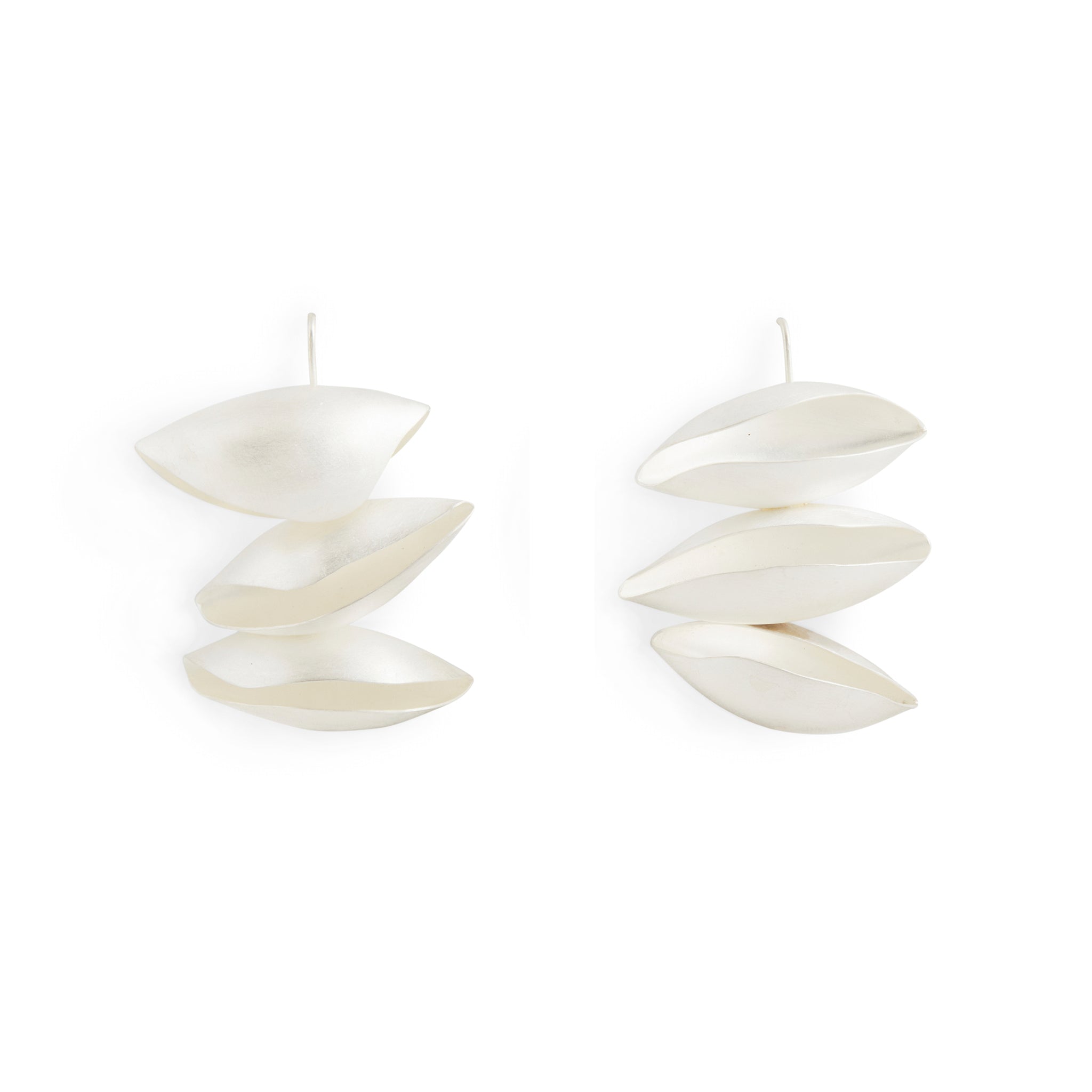 Large Triple Seed Pod Earrings