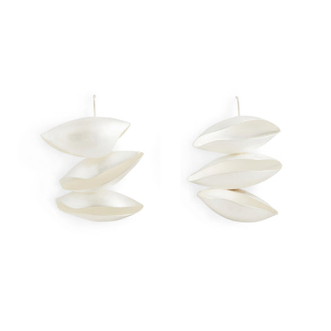 Large Triple Seed Pod Earrings by Belinda Esperson