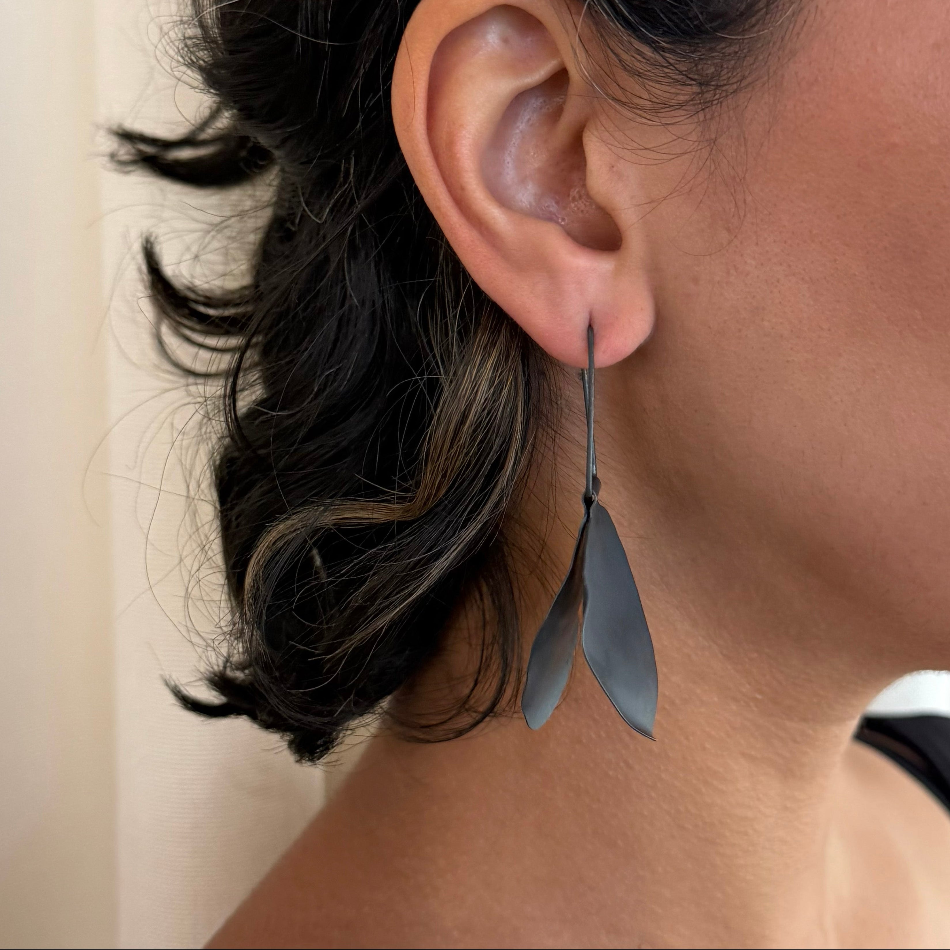 Double Leaf Earrings