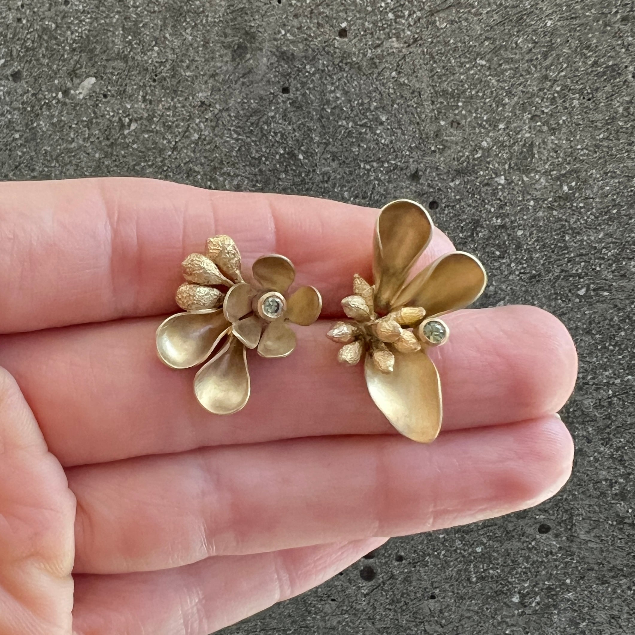 Australian Sapphire Native Bouquet Earrings