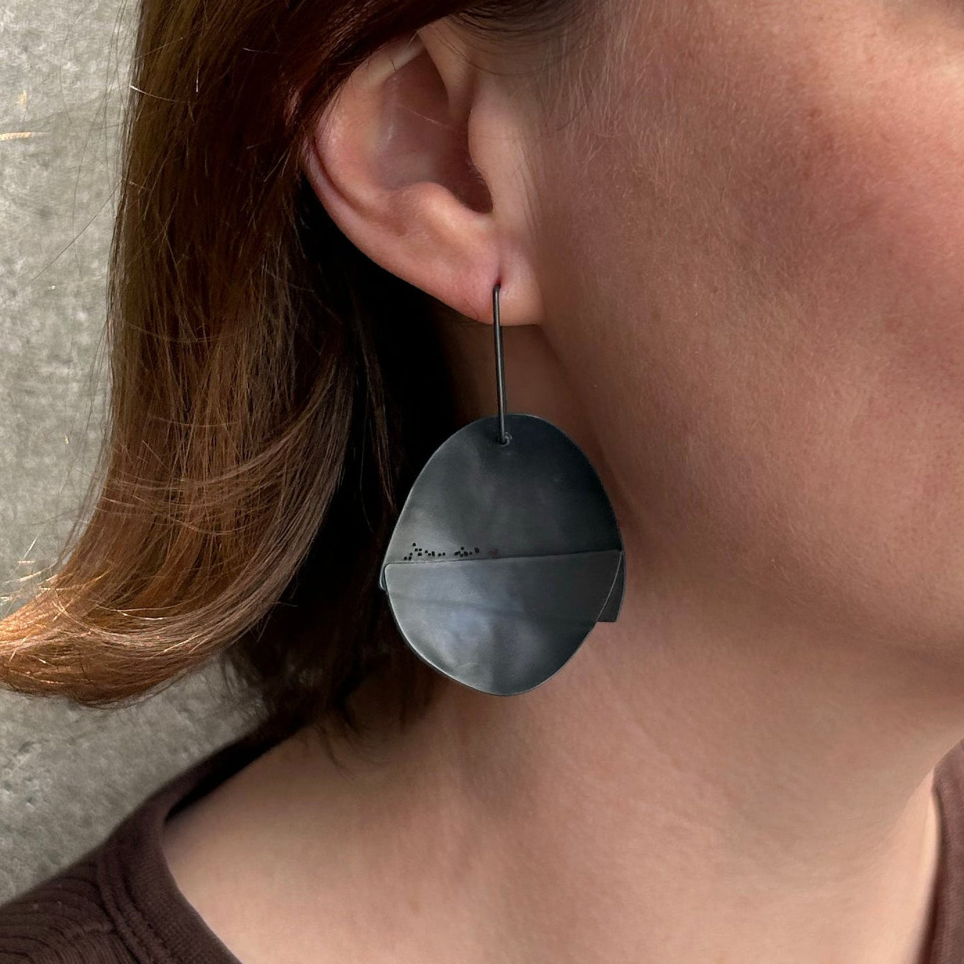 Oxidised Foliage Earrings