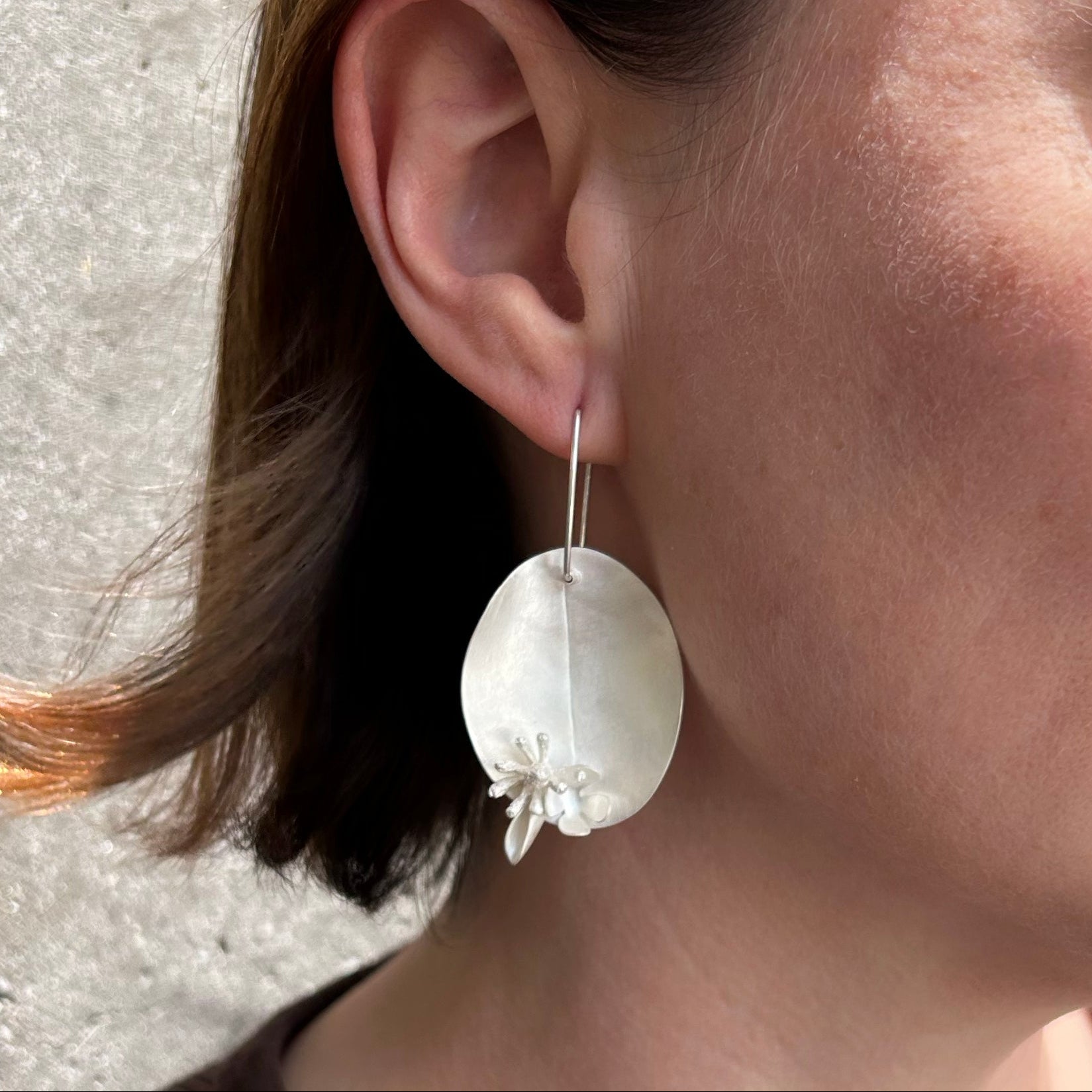 Leaf and Bud Earrings