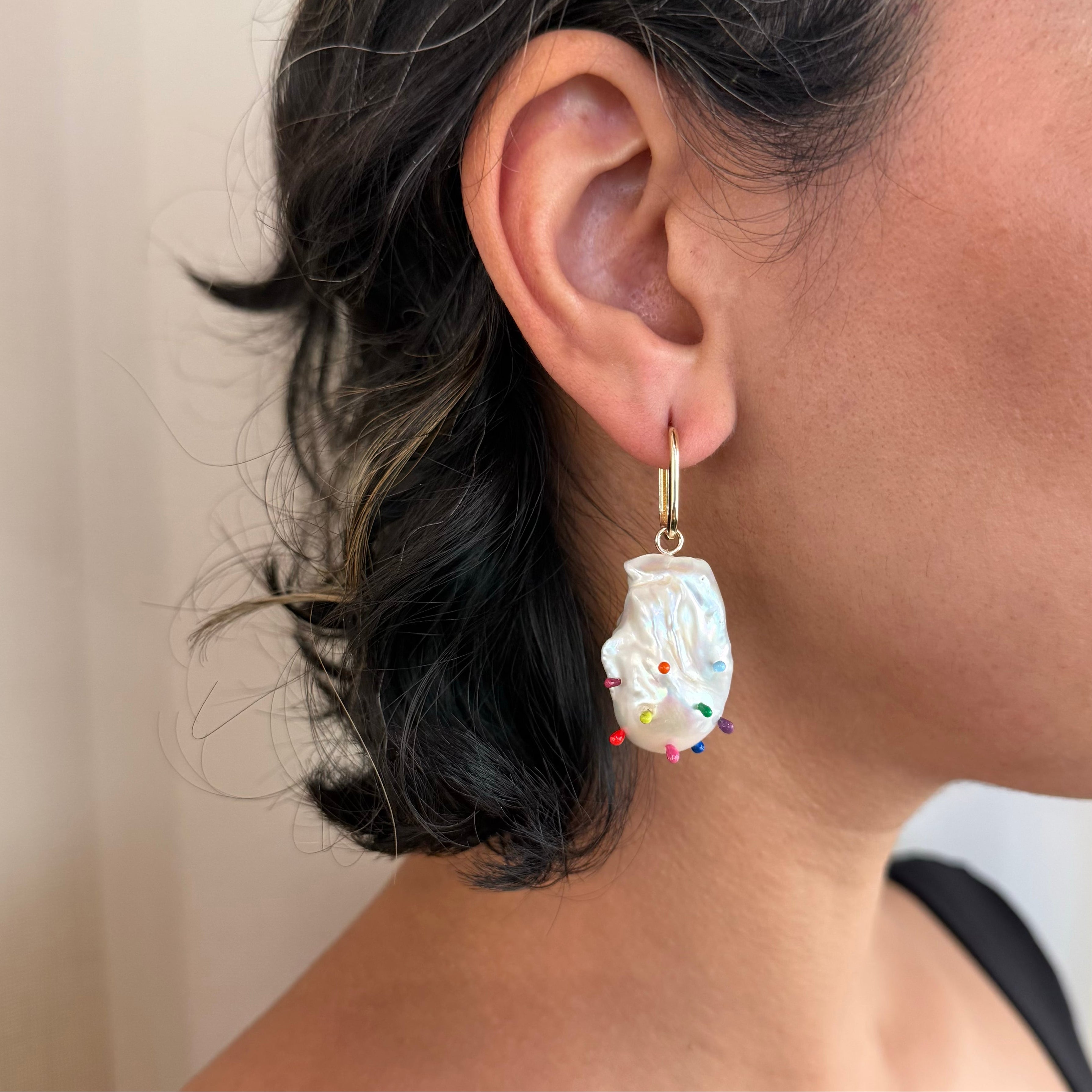 Chromatic Pearl Earrings