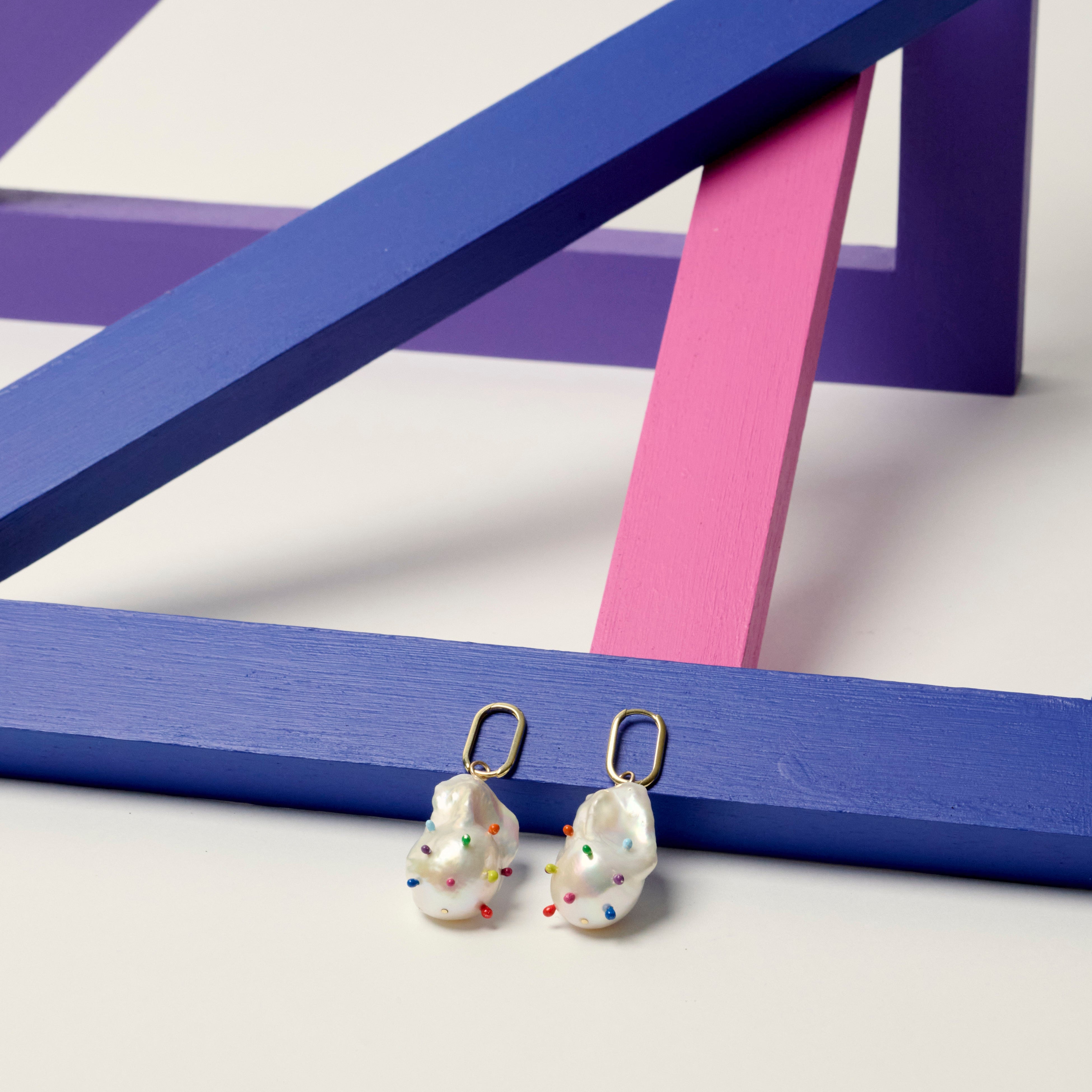 Chromatic Pearl Earrings