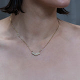 Angle Pave Diamond Pendant