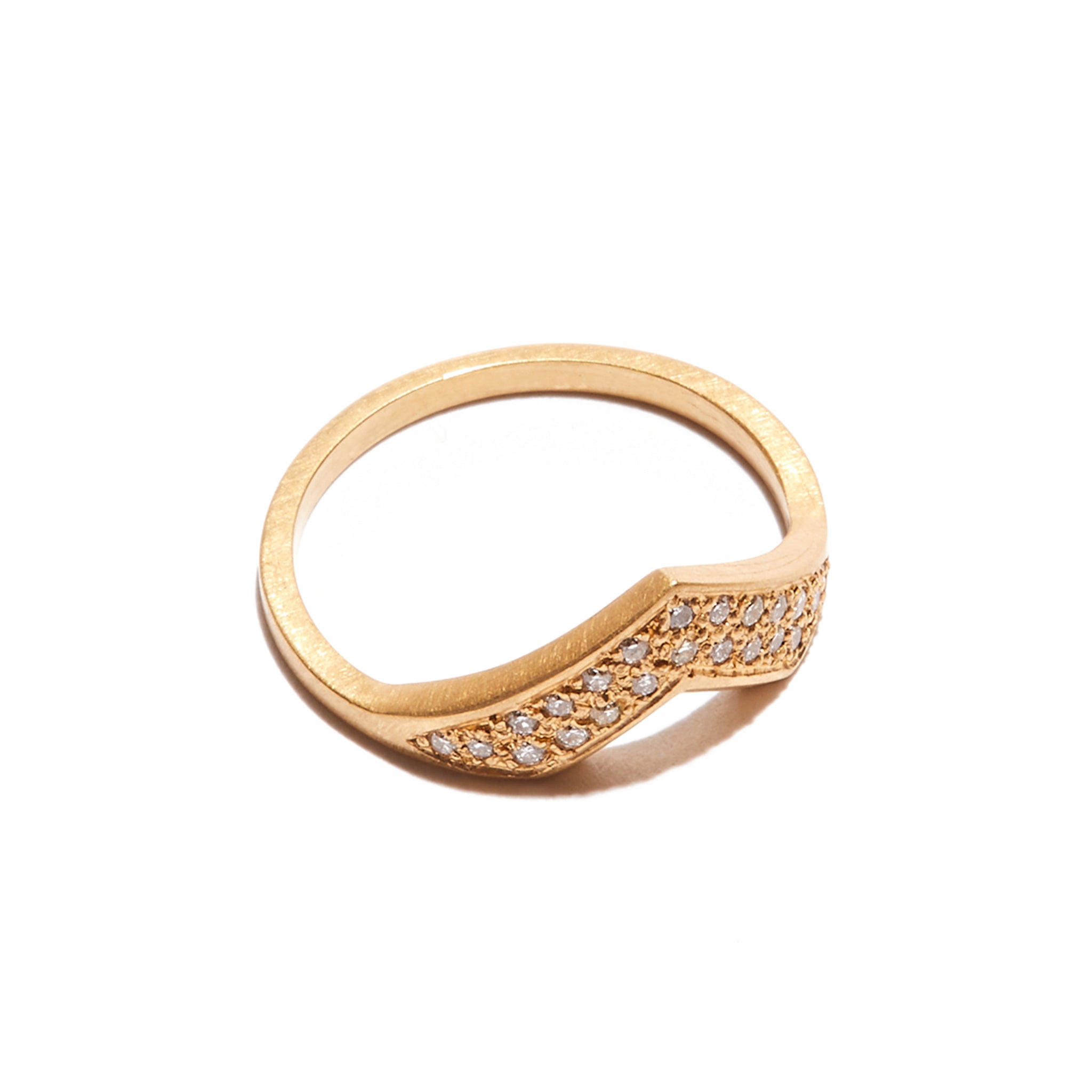 Wide Angle Diamond Ring