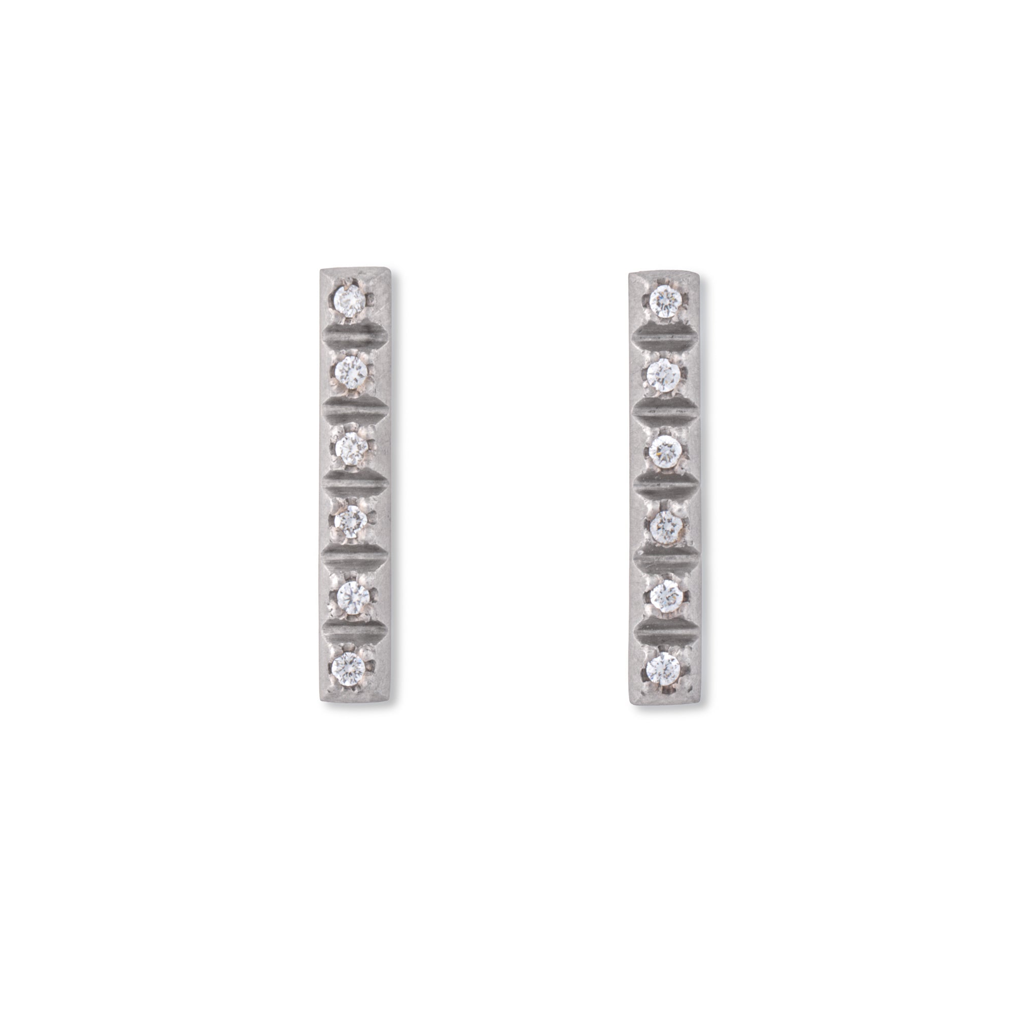 Diamond Line Studs