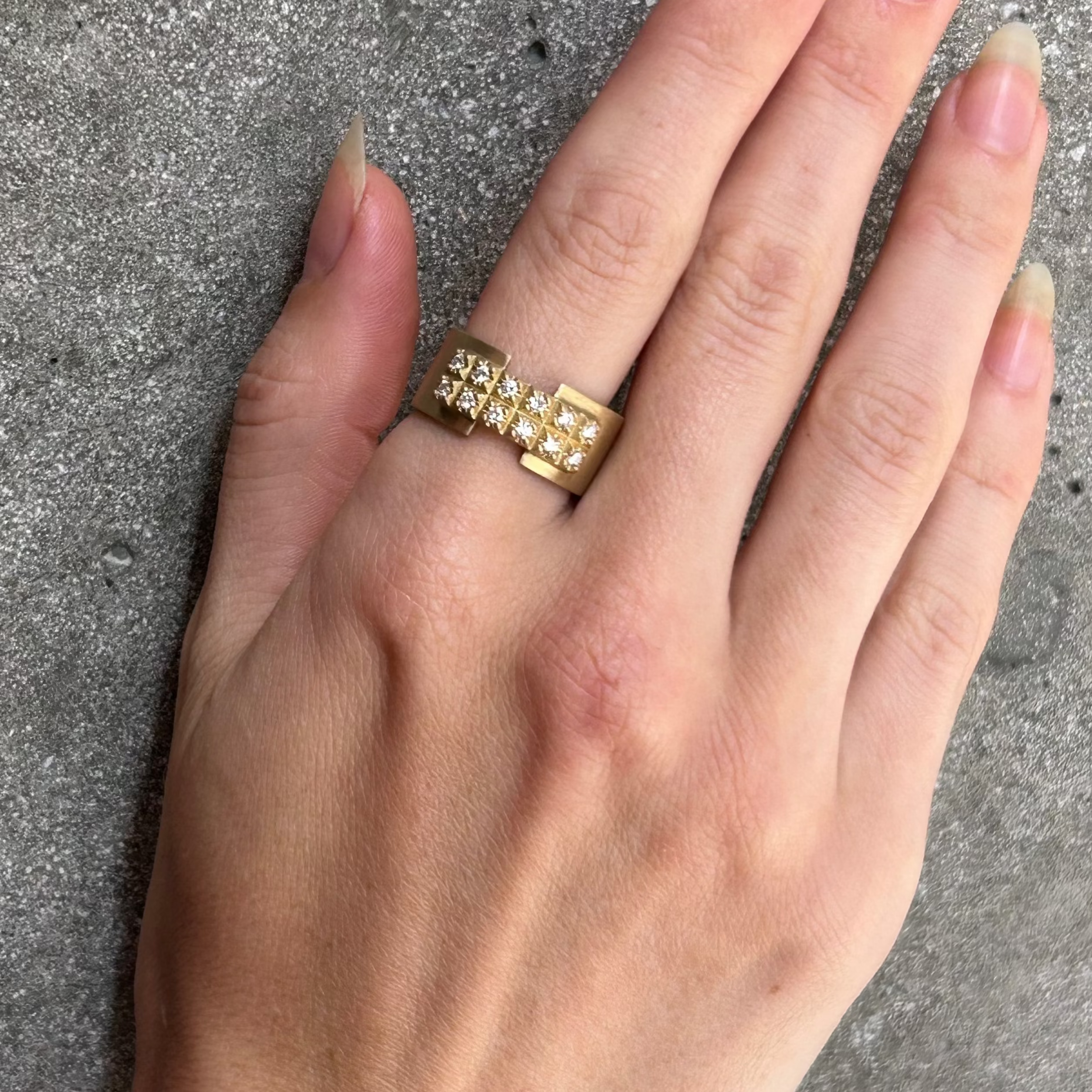 Nexus Wide Diamond Ring