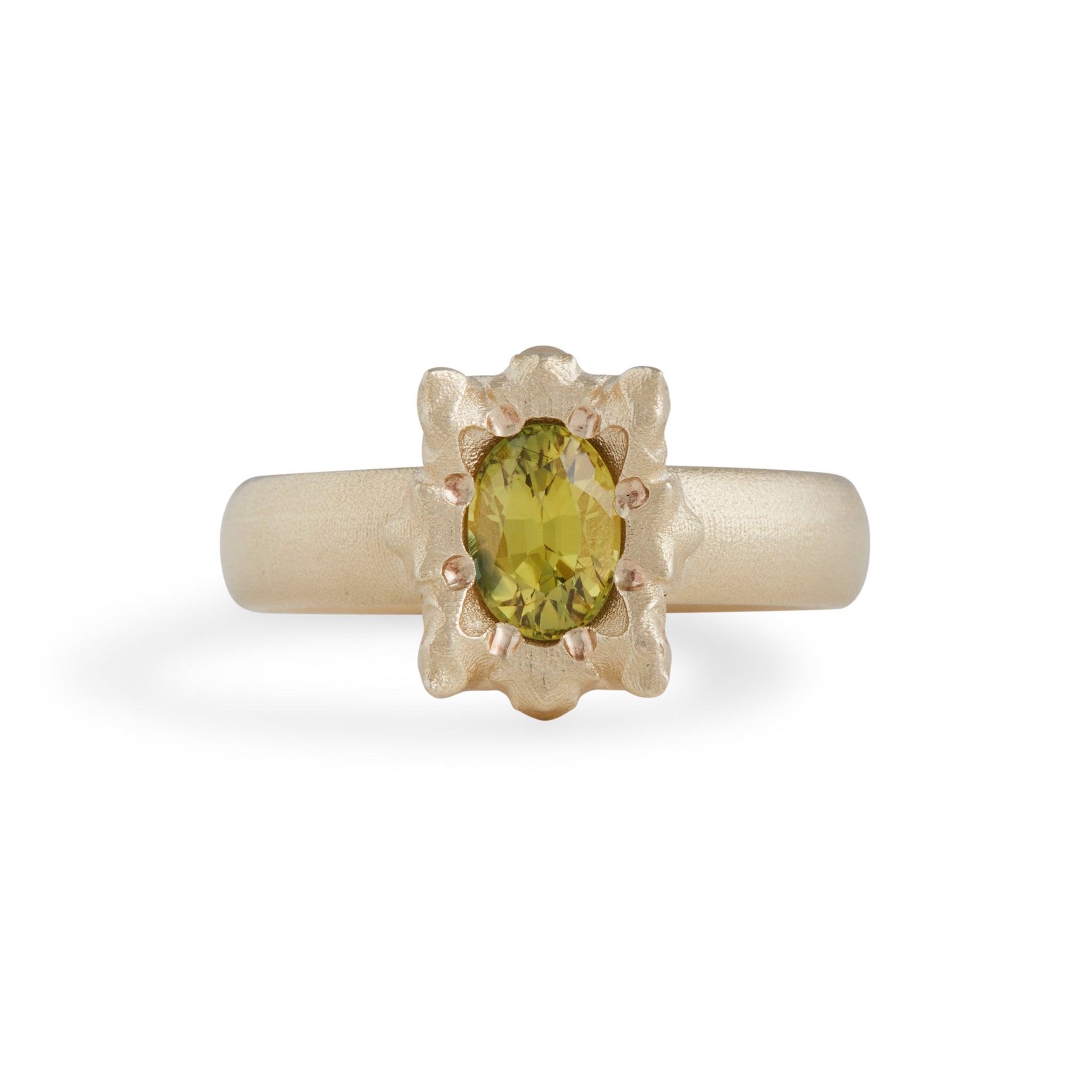 Solar Small Parti Sapphire Ring