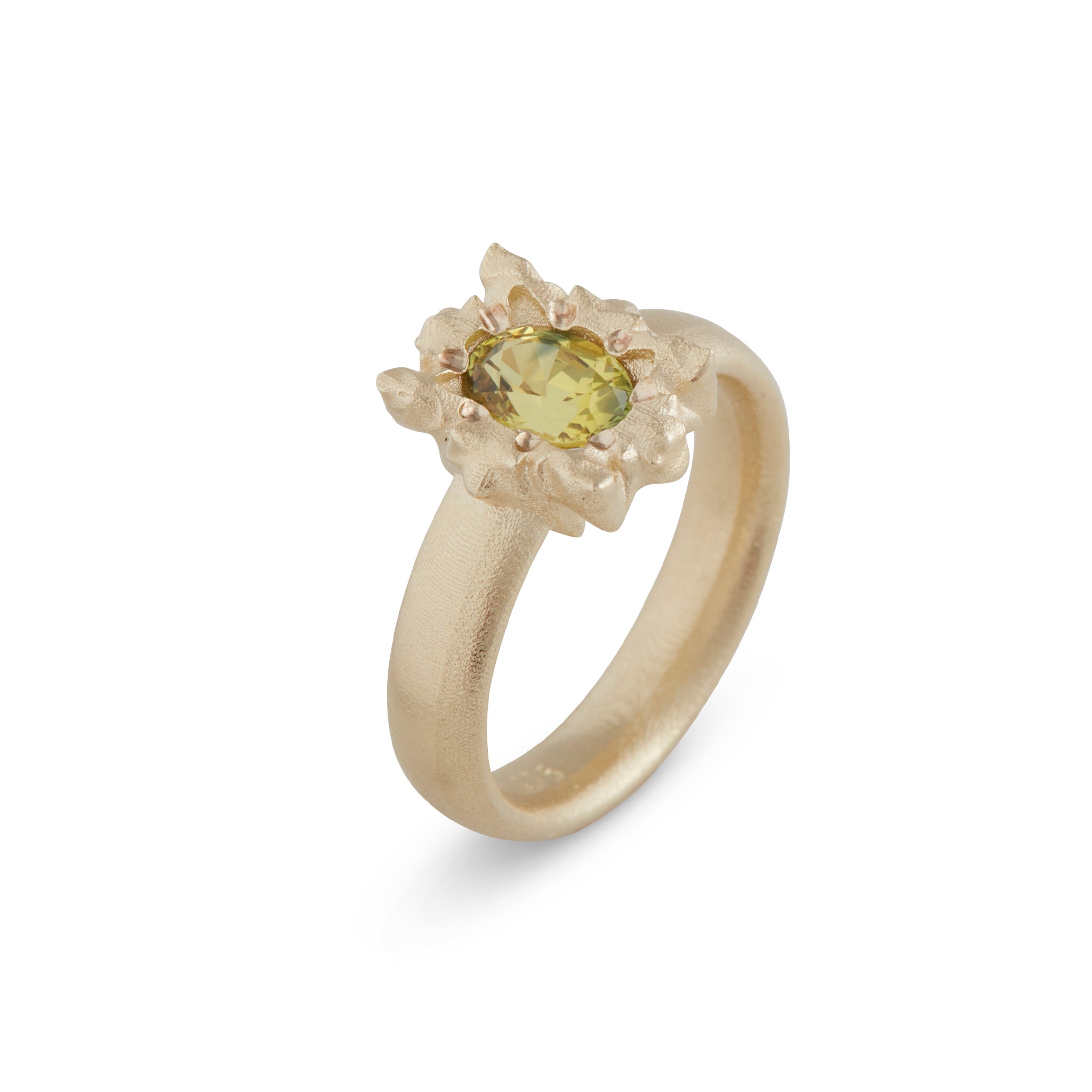 Solar Small Parti Sapphire Ring
