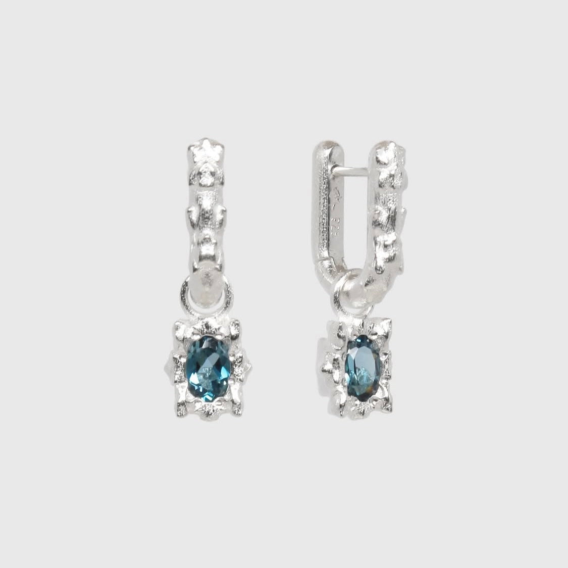 Solar Mini Topaz Drop Earrings