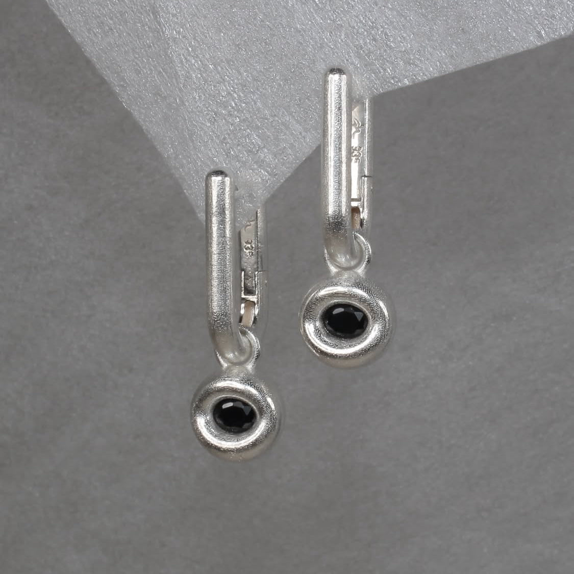 Covalent Sapphire Earrings
