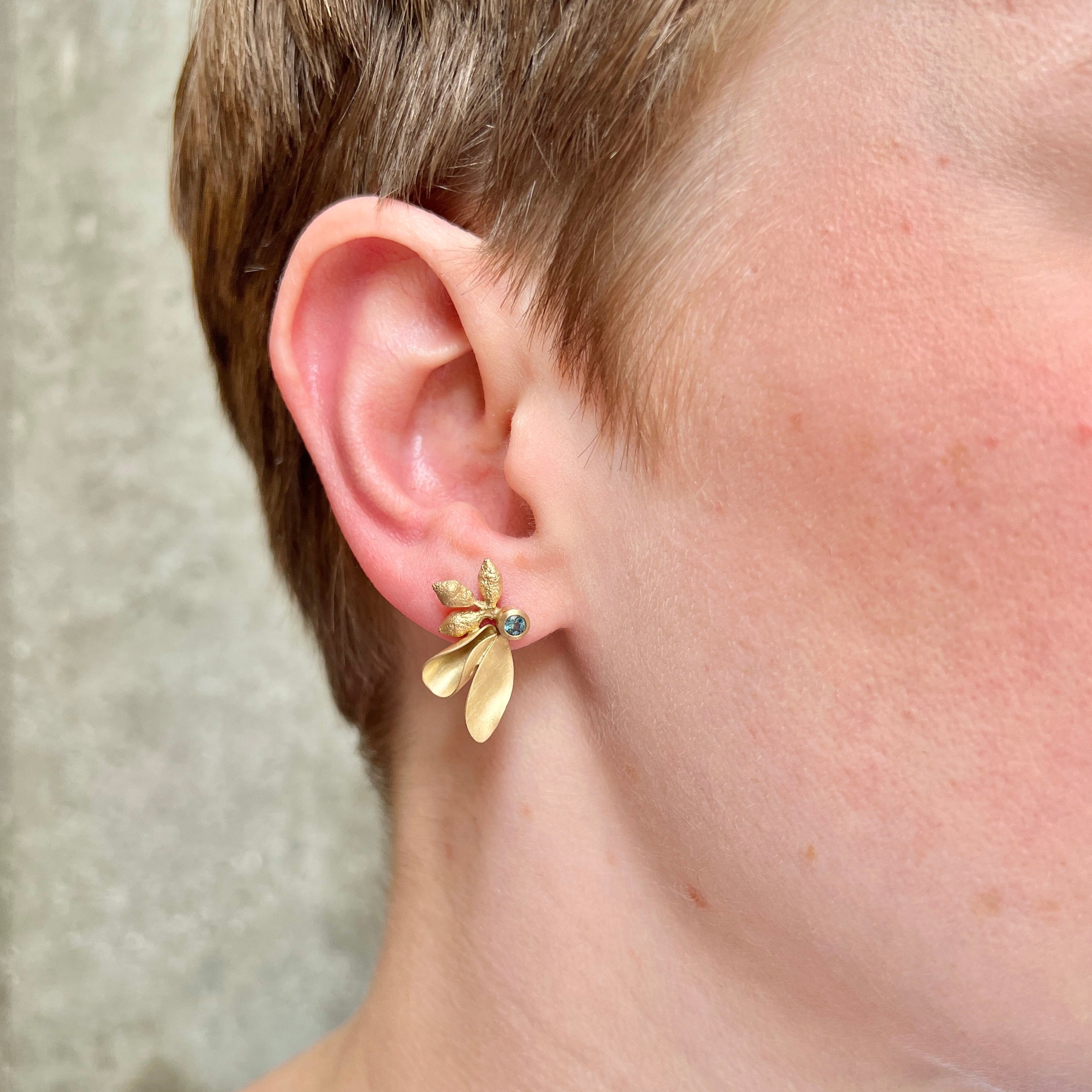 Australian Sapphire Native Bouquet Earrings