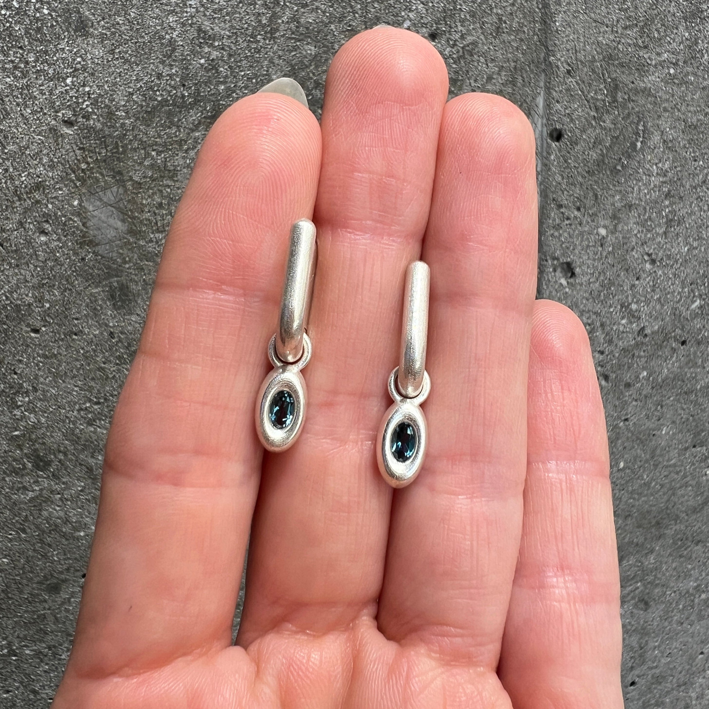 Polar Topaz Earrings