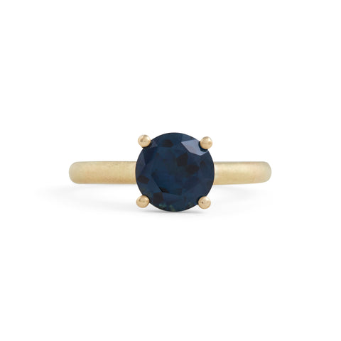 Harvest Round Blue Sapphire Ring by Julia Storey