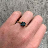 Harvest Cushion Blue Sapphire Ring