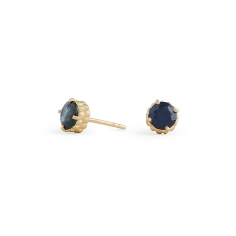 Harvest Blue Sapphire Studs Earrings