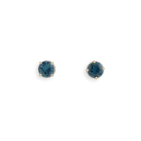 Harvest Teal Sapphire Studs Earrings by Julia Storey