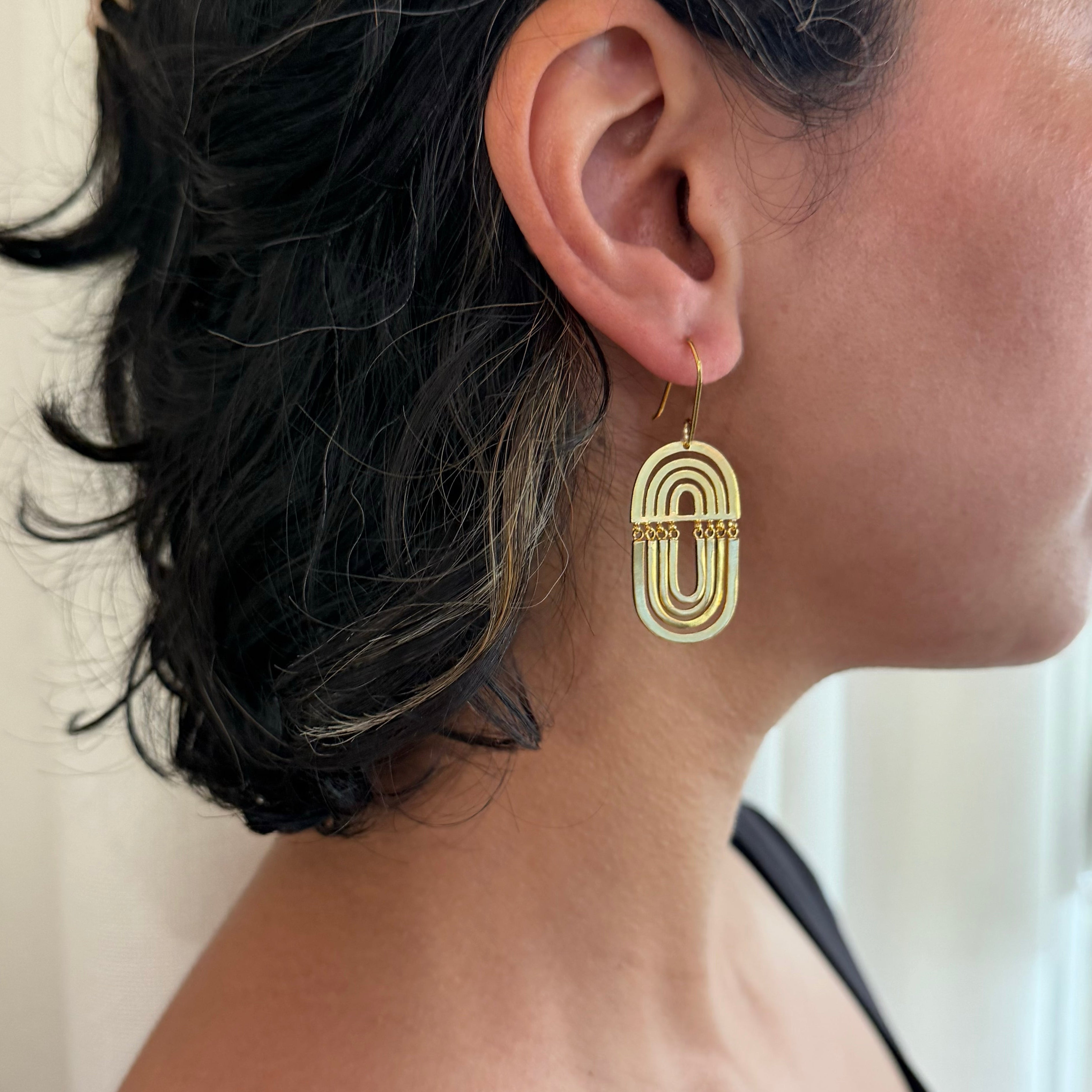 Orbit Shift Hook Earrings
