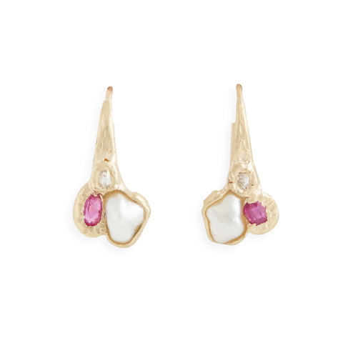 Kinship Hook Cluster Earrings by Julia Storey