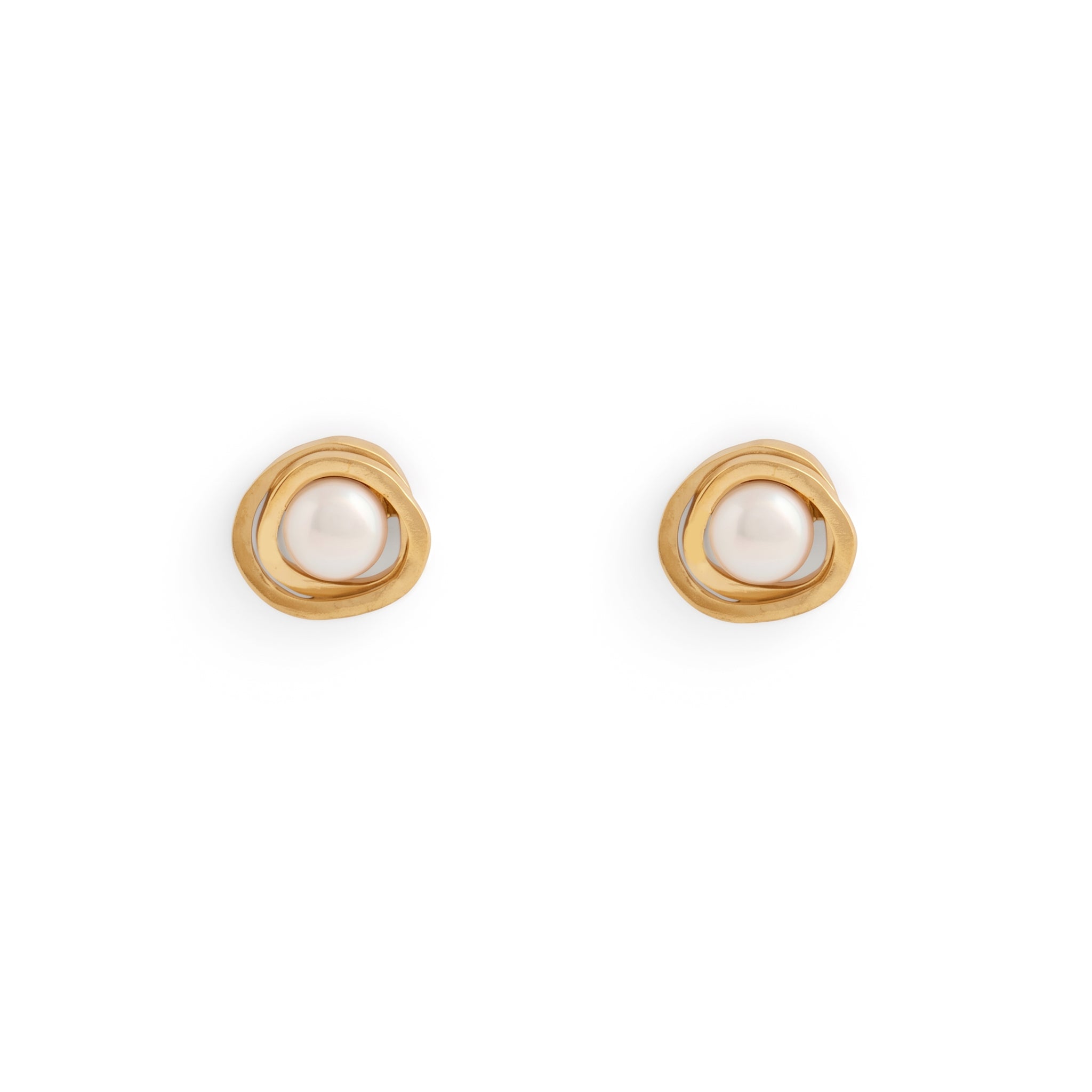 Continuum Small Pearl Stud Earrings