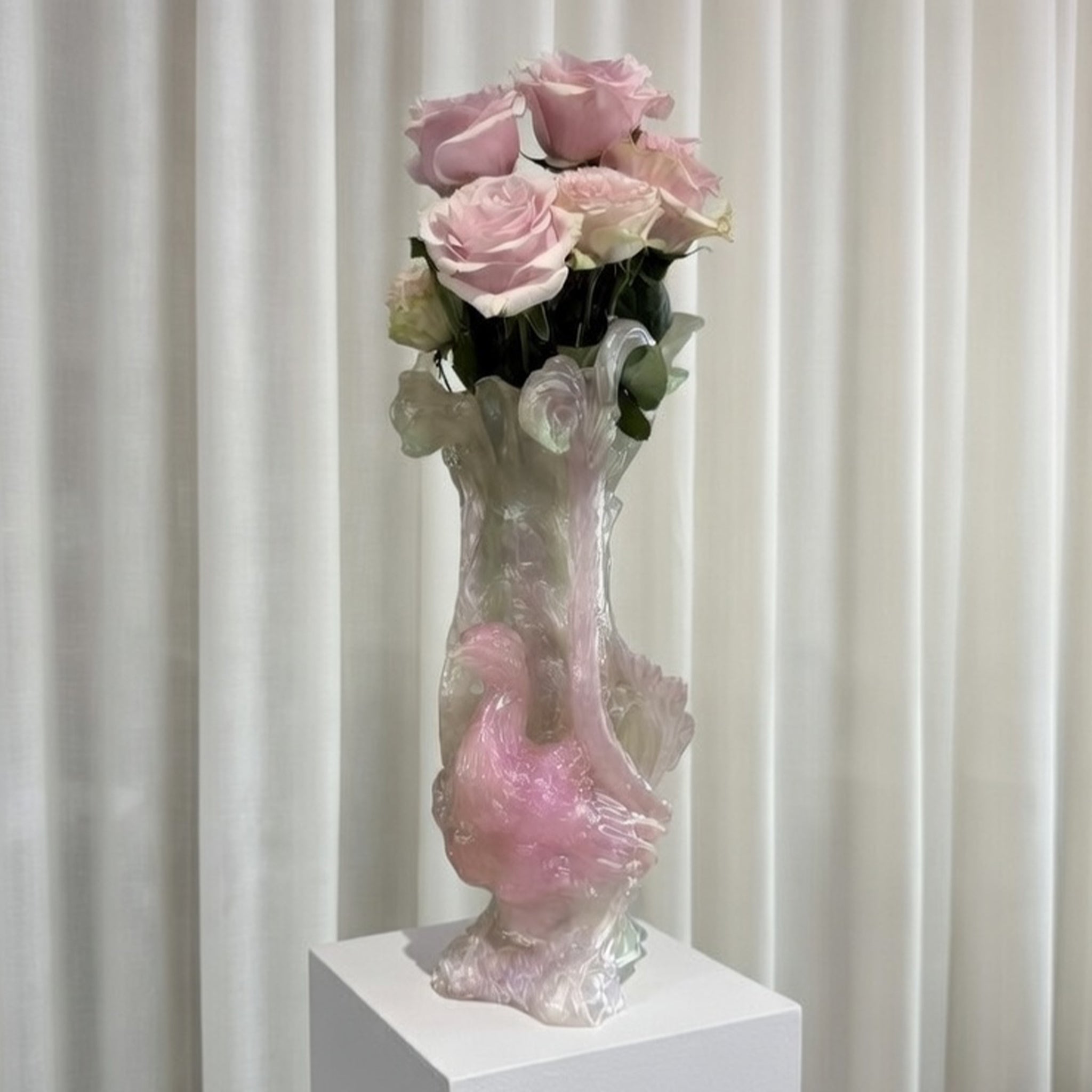 Lyrebird Vase (Pastel)