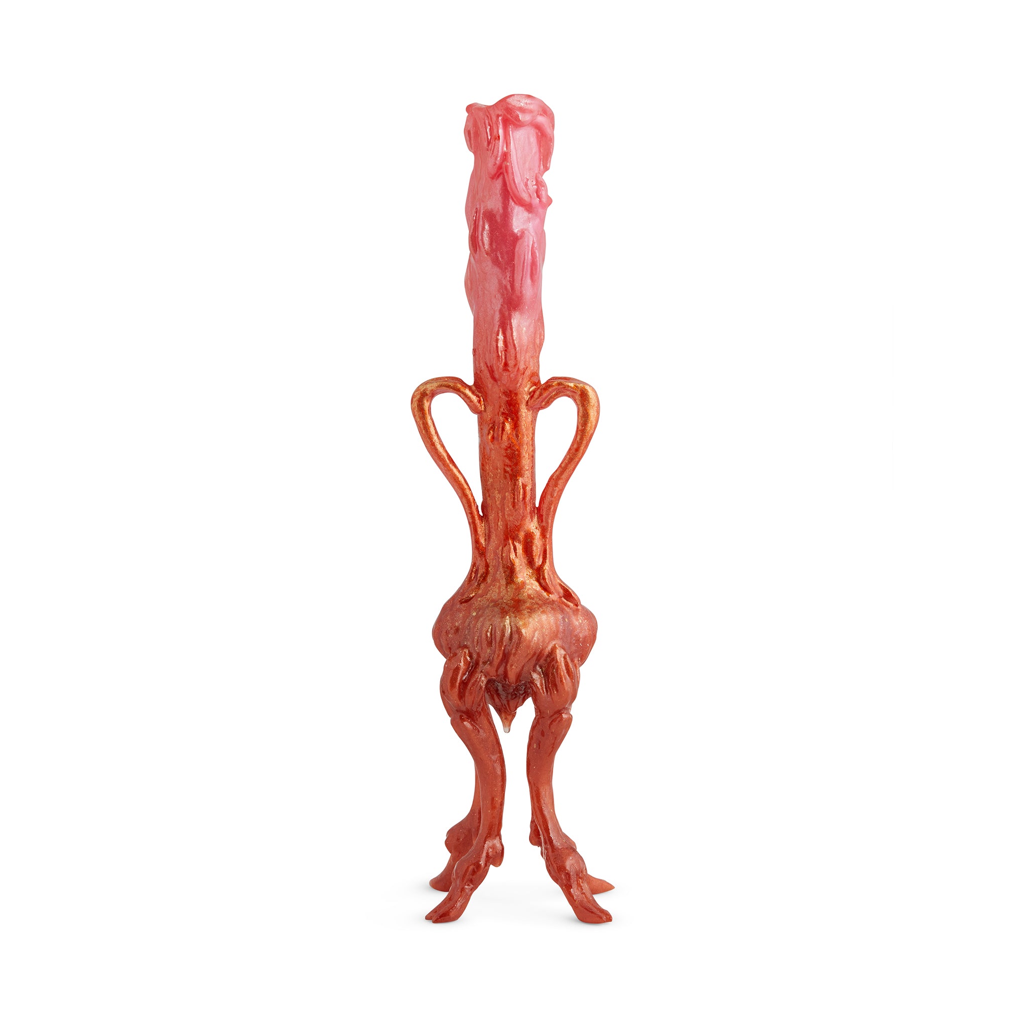 Small Hoof Vase (Pink/Red )