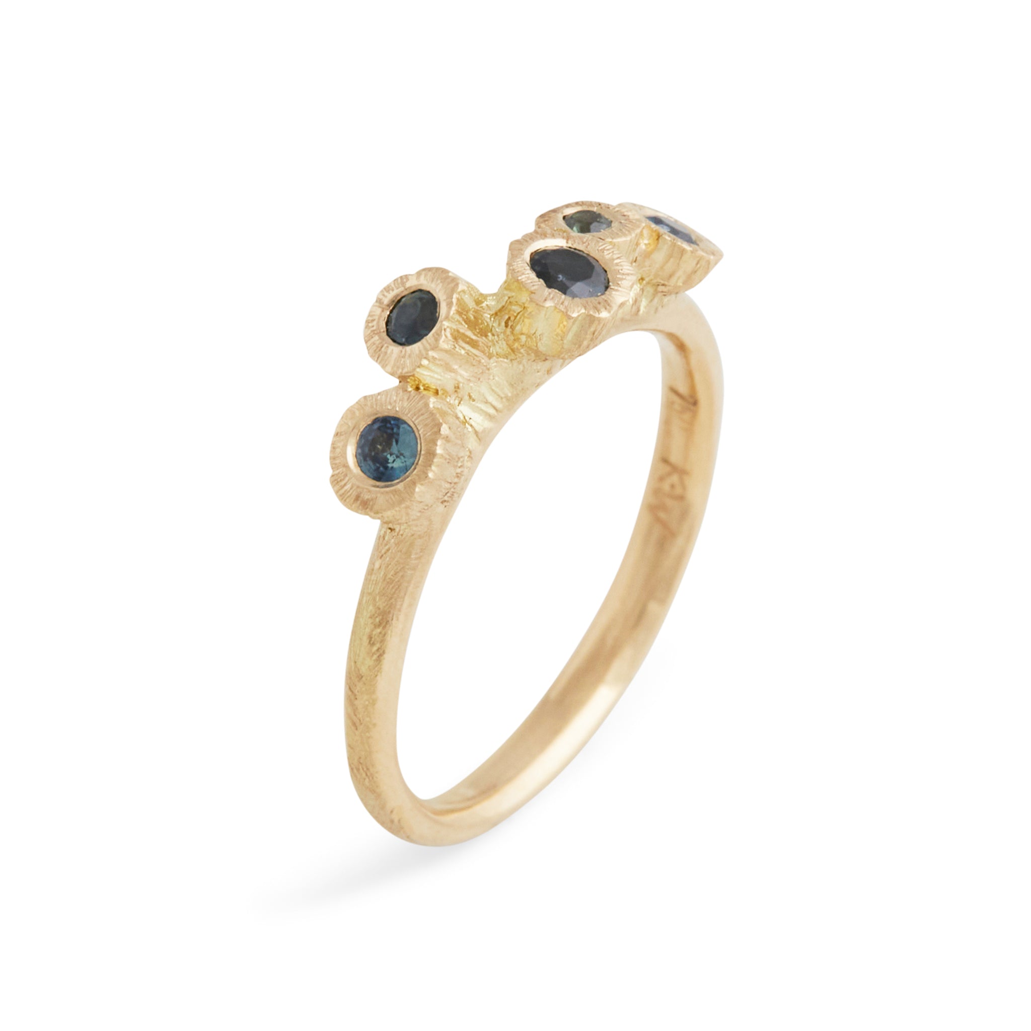 Asymmetric Sapphire Rocks Ring