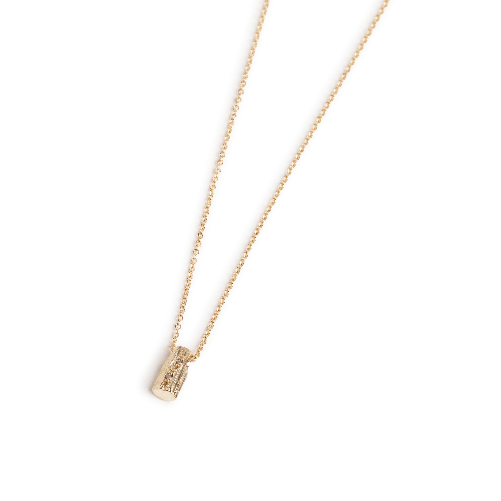 Mini Lithic Diamond Pendant